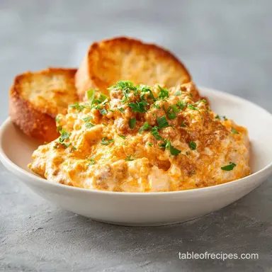 Sausage Rotel Cream Cheese Dip for 10 Servings Recipe Card