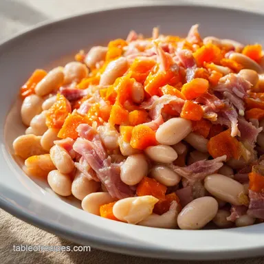 Savory Slow Cooked Northern Beans: Silky Recipe Card