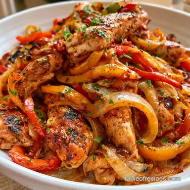 Sheet Pan Chicken Fajita Recipe - 35 Min Recipe Card