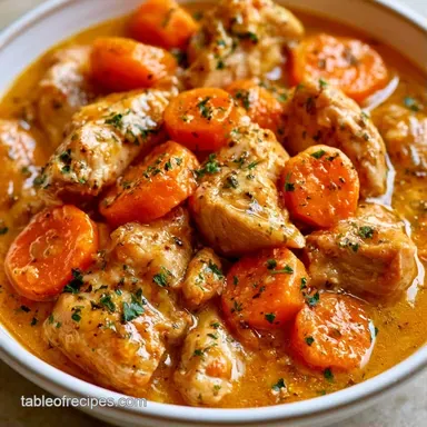 Slow Cooker Chicken Soup for 8 Servings Recipe Card