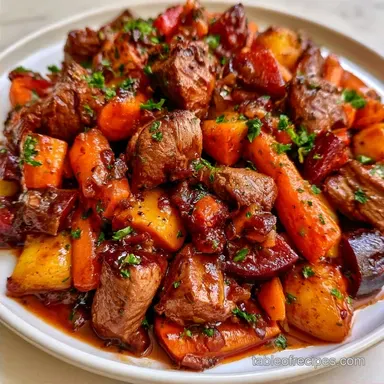 Slow Cooker Lamb Stew with Red Wine