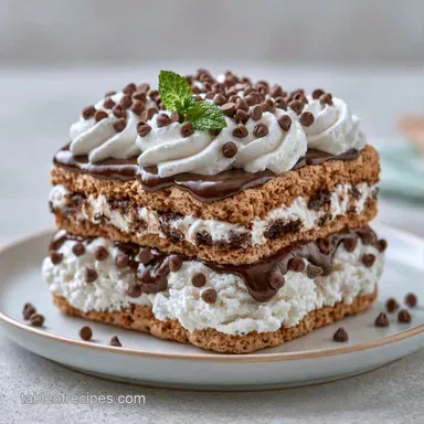 Ice Cream Sandwich Cake for 9 Servings Recipe Card