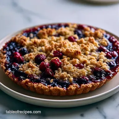 Berry Cobbler for 8 Servings Recipe Card