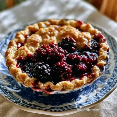 Easy Blackberry Cobbler for 8 Recipe Card