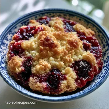 Easy Blackberry Cobbler for 8
