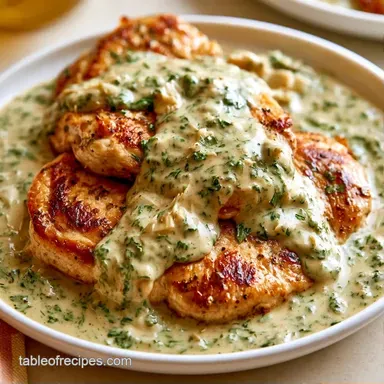 Spinach Artichoke Chicken in 35 Minutes Recipe Card