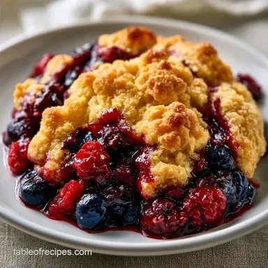 Summer Berry Cobbler for 12 Servings