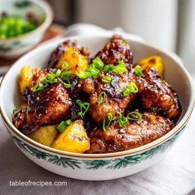 Sweet Hawaiian Crockpot Chicken: Tender Recipe Card