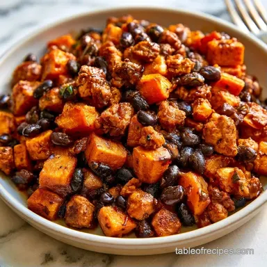 Sweet Potato Taco Skillet: One-Pan Recipe Card