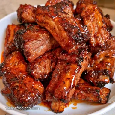 Beef Ribs: Oven Baked and Tender Recipe Card