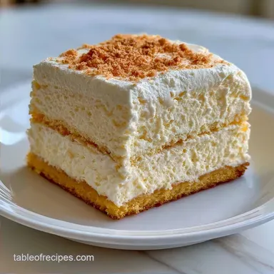 Creamy Vanilla Pudding Ice Cream Cake