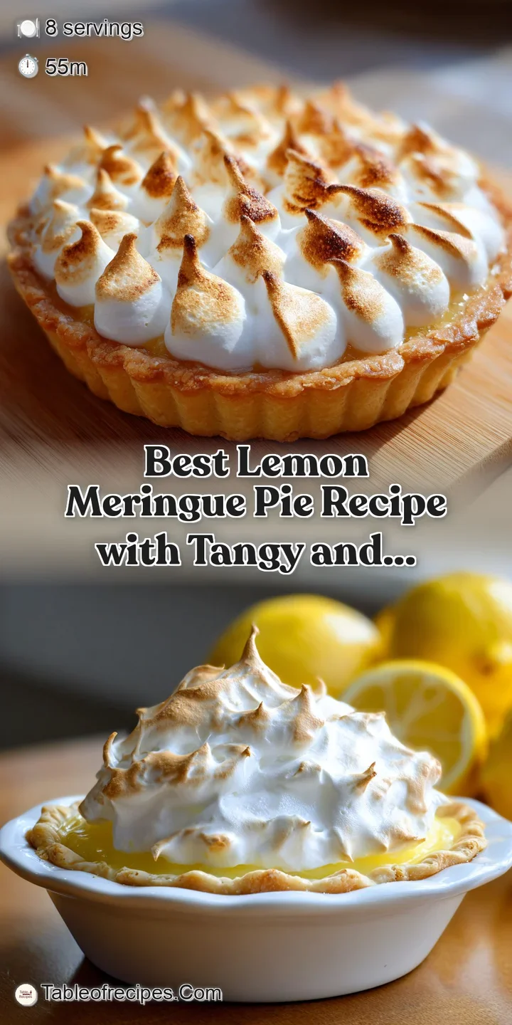 Close-up of a fluffy, toasted meringue topping with a hint of caramelized sugar and yellow filling.