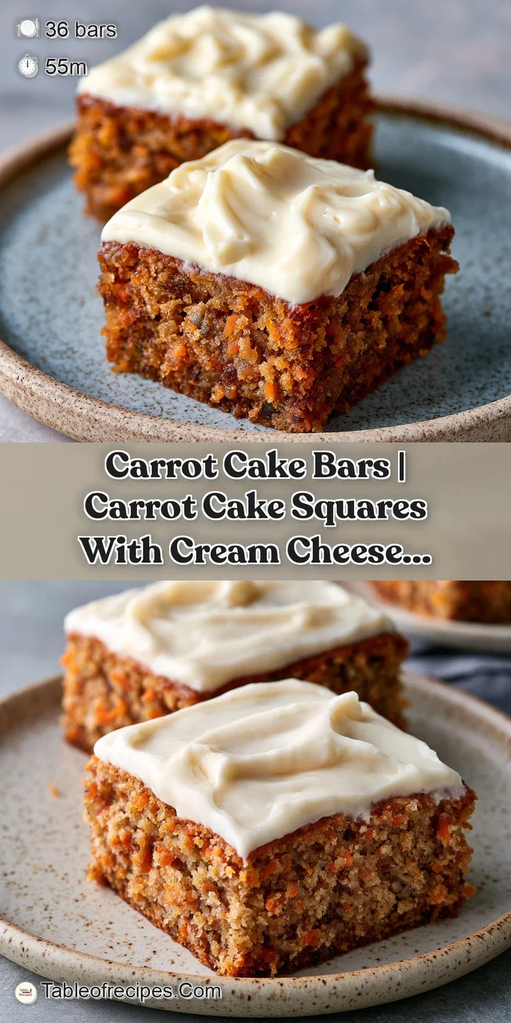 Close-up of a thick layer of glossy white frosting atop a dense, spiced orange cake with tender carrot bits.