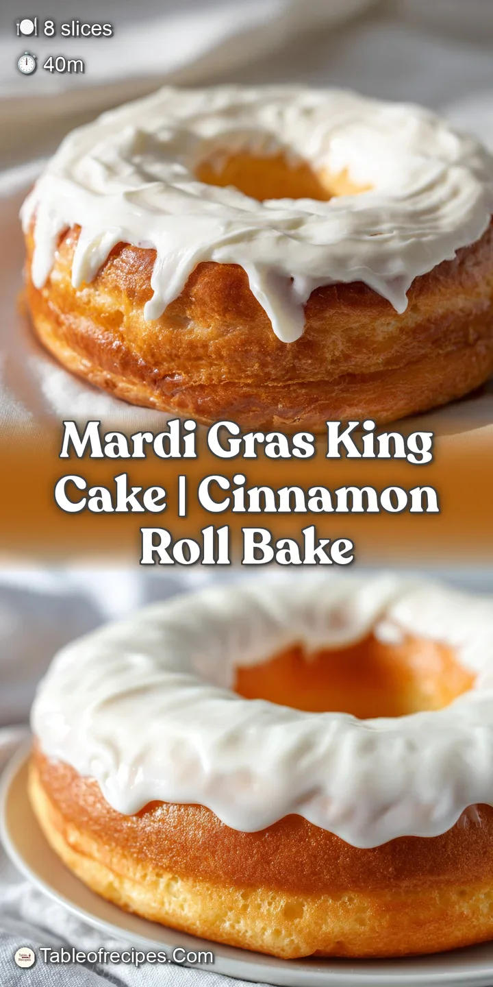 Close-up of glossy white icing dripping over a soft, golden pastry adorned with sparkling multicolored sugar pearls.