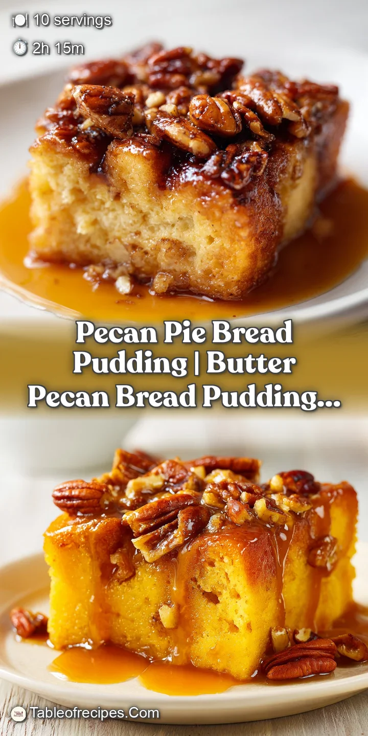 Macro view of toasted pecan halves embedded in golden custard with glistening amber syrup and a soft texture.