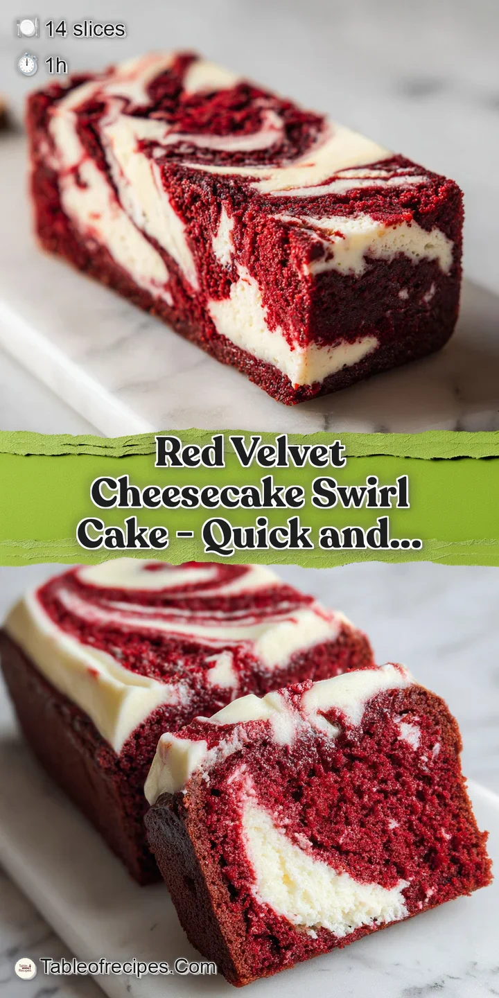 Close-up of a moist red crumb with creamy white swirls and a thick, smooth layer of velvety frosting on top.