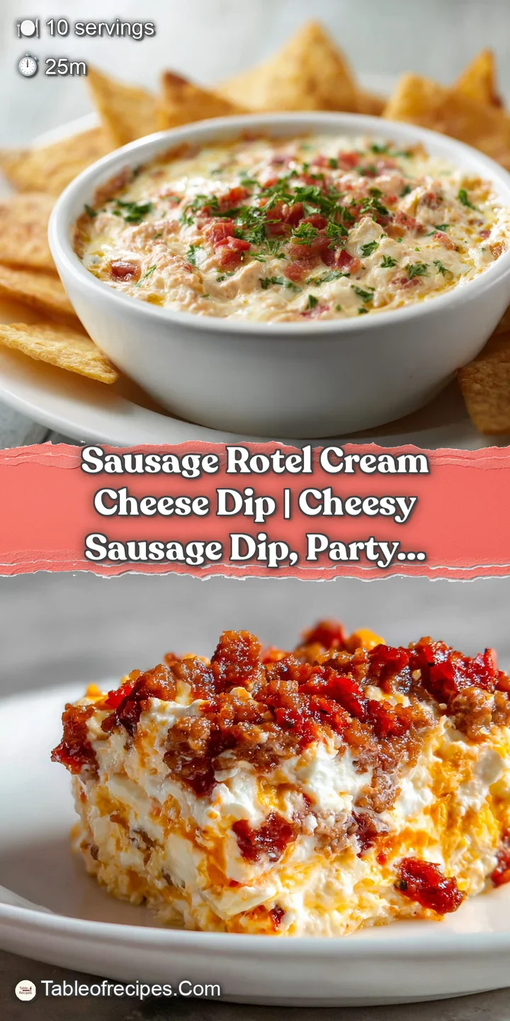 A close-up shot reveals melted cheese strands and savory sausage pieces studded throughout a vibrant, warm dip.