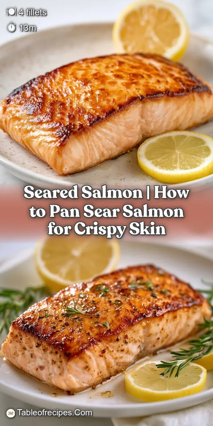Appetizing close-up of glistening, golden-brown crispy skin and moist, flaky orange fish fillets with steam.