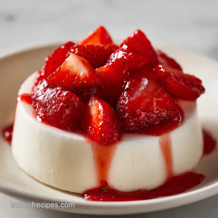 Elegantly plated scoops of creamy berries in a glass coupe, garnished with a sprig of mint and a fresh blueberry.