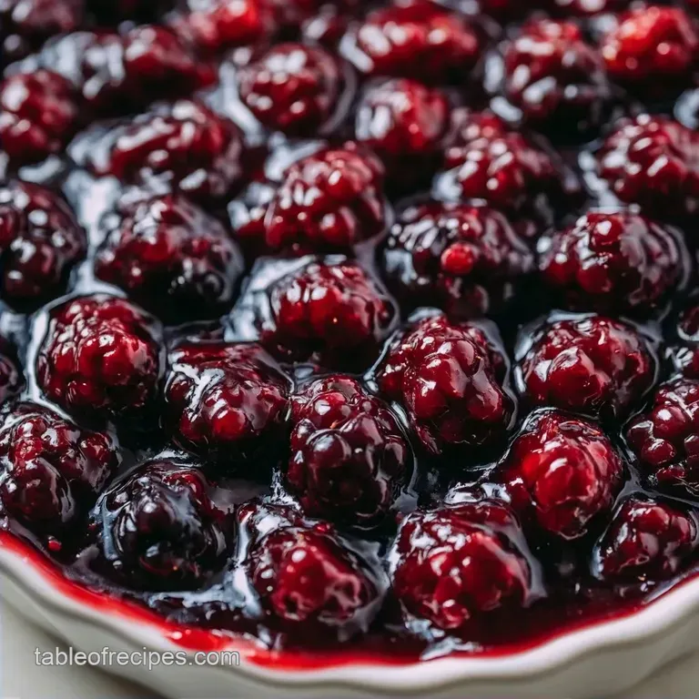 Homemade Blackberry Cobbler Filling