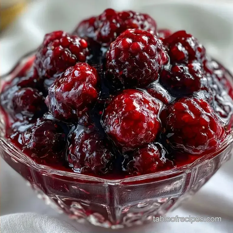 Blackberry Fruit Filling with Fresh Berries