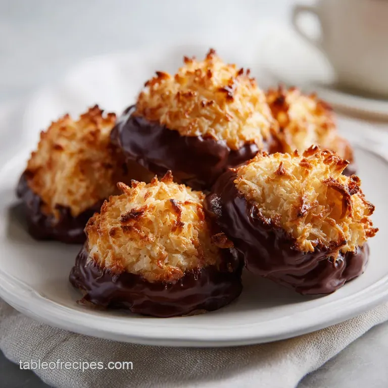 Chewy Coconut Macaroons: Low-Sugar and Extra Soft
