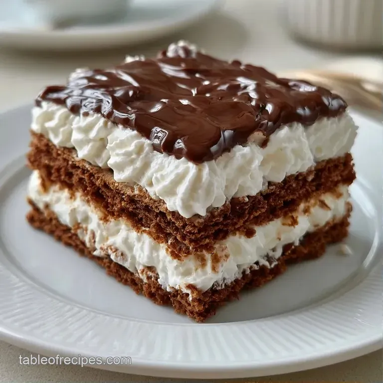 Elegant slice of frosted cake on a white plate, accented with a drizzle of chocolate and a fresh raspberry.