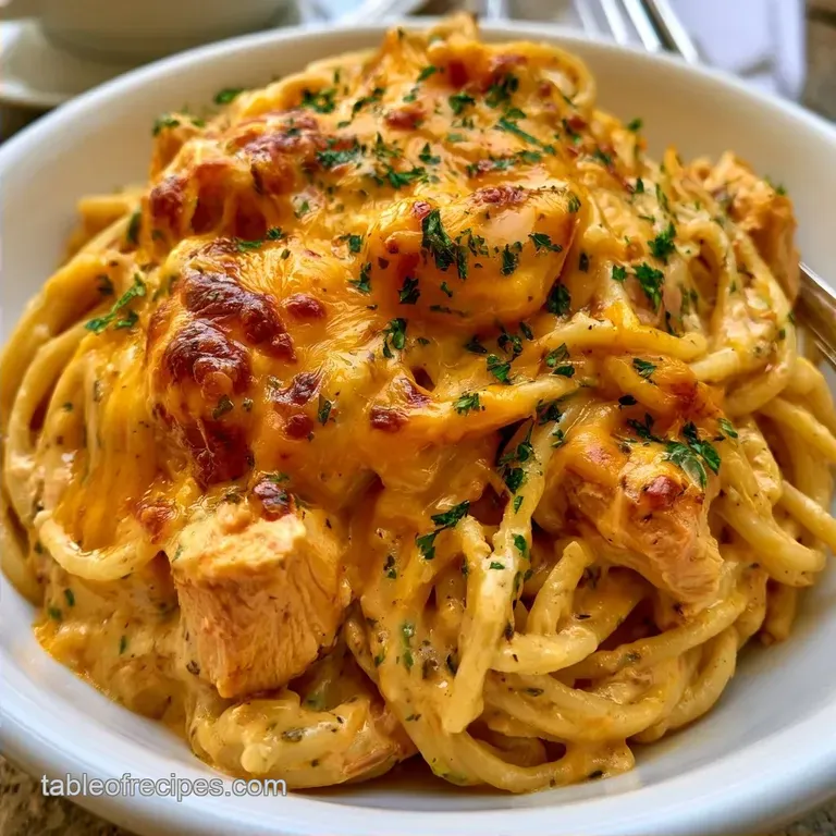 Creamy Chicken Spaghetti Casserole