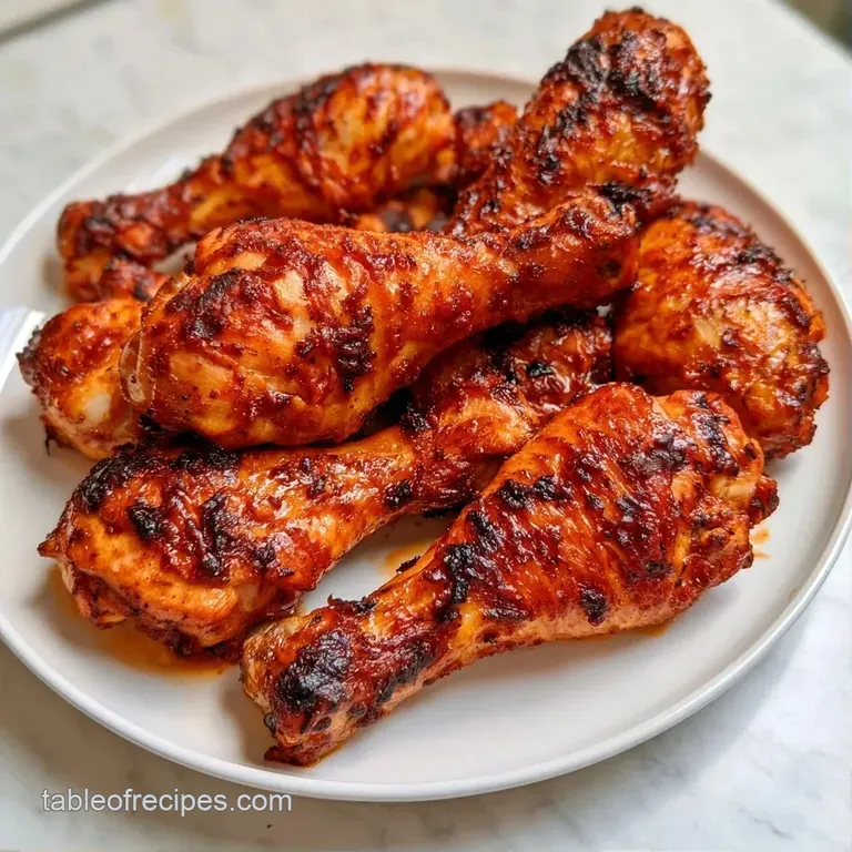 Three golden drumsticks arranged neatly beside a fresh garden salad and a wedge of lemon on a slate platter.