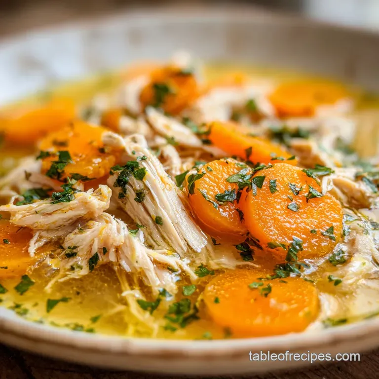 Crockpot Lemon Chicken Soup: Silky and Zesty