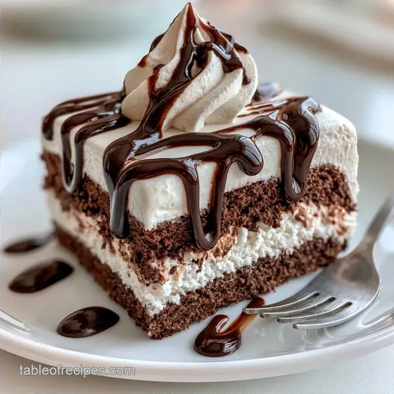 Chocolate Ice Cream Sandwich Cake with Cream Cheese