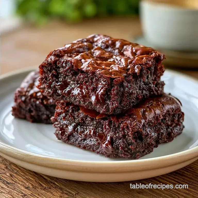 Fudgy Dutch Process Cocoa Brookies
