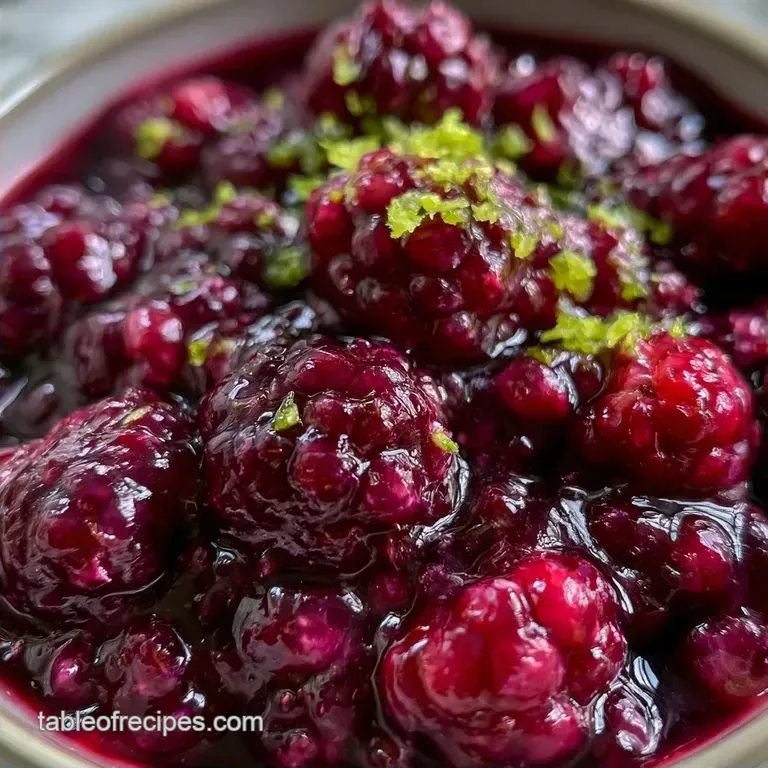 Fresh Blackberry Filling with Cornstarch