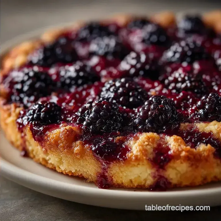 Blackberry Cobbler: Tender Mahogany Crust