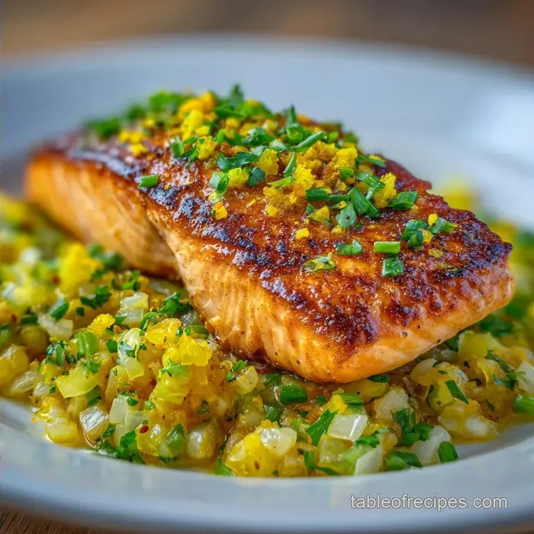 Indian Curry Salmon Dinner: Seared and Savory