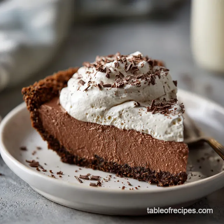 No Bake Chocolate Silk Pie: Silky and Velvety