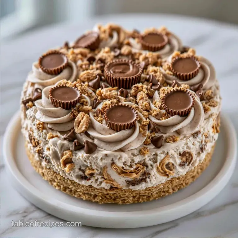 Homemade Peanut Butter Cup Ice Cream Cake