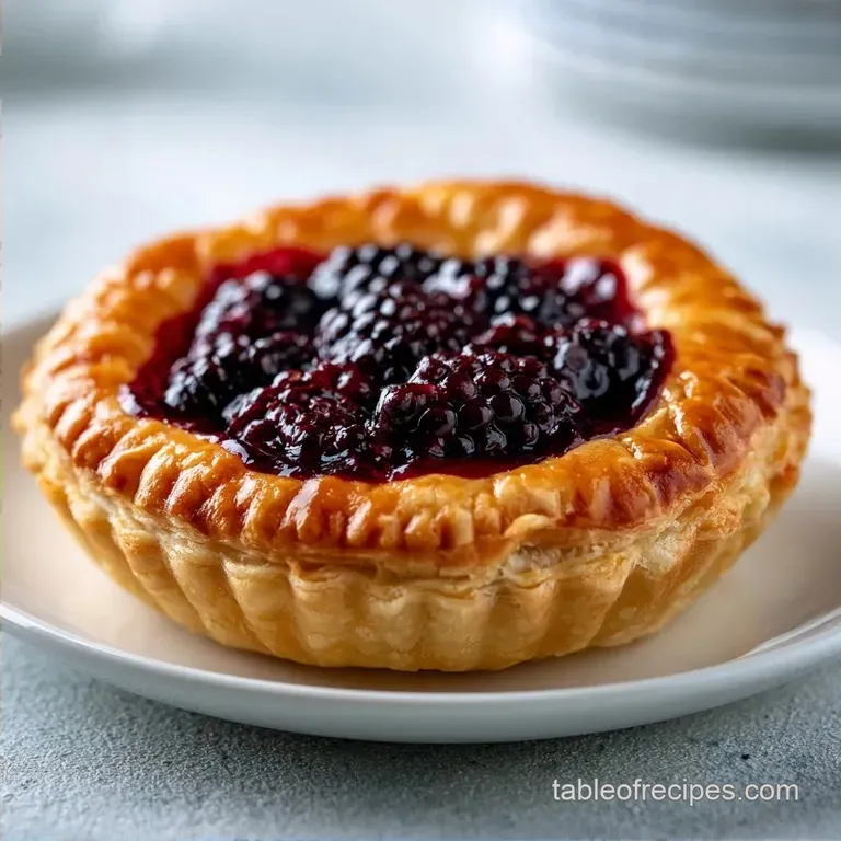 Puff Pastry Blackberry Cobbler: Golden Crust