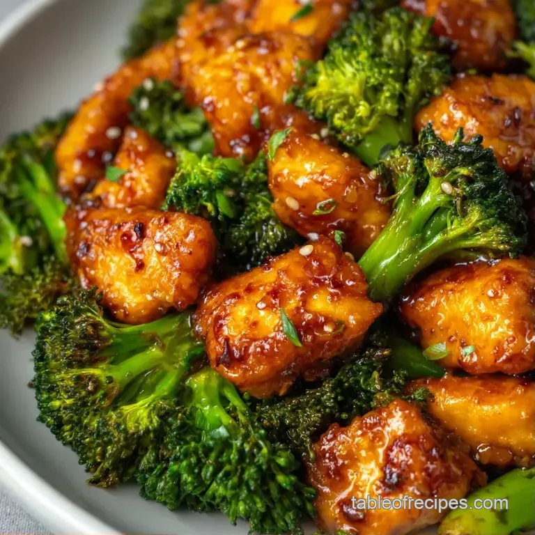 A neatly plated arrangement of crisp, seared protein and vibrant green vegetables with a drizzle of lemon butter.