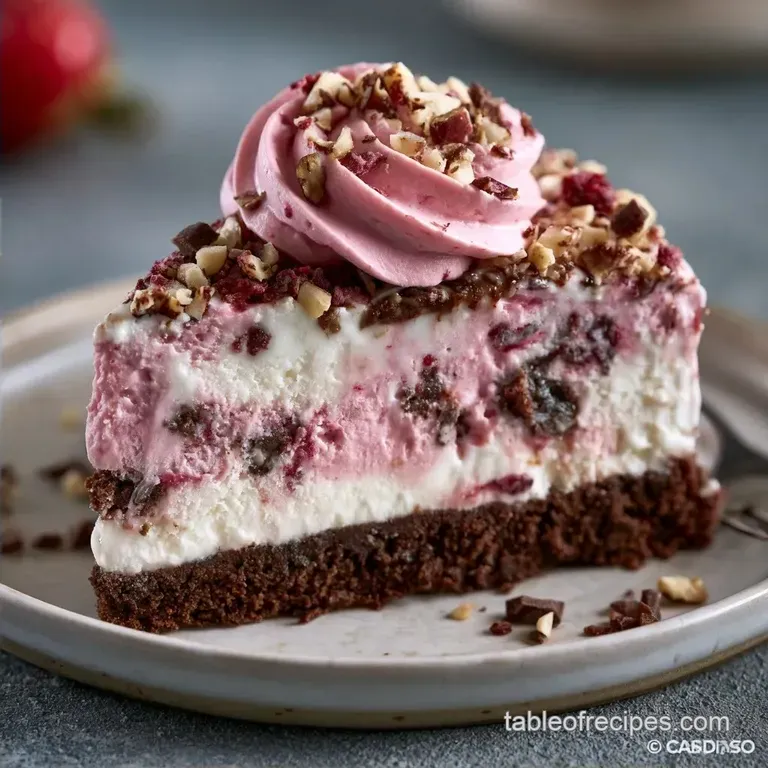 Quick Ice Cream Cake Recipe with Chocolate Wafers