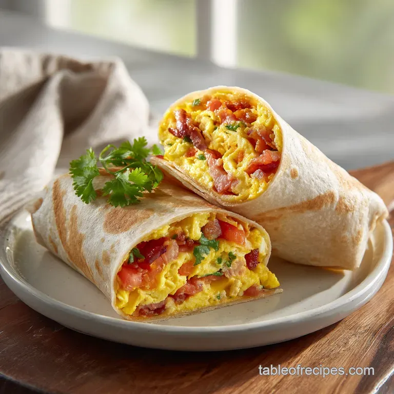 Quick Makeahead Breakfast Burritos: High Protein and Fluffy