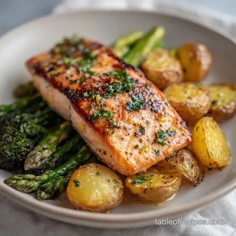 Healthy Sheet Pan Salmon and Veggies