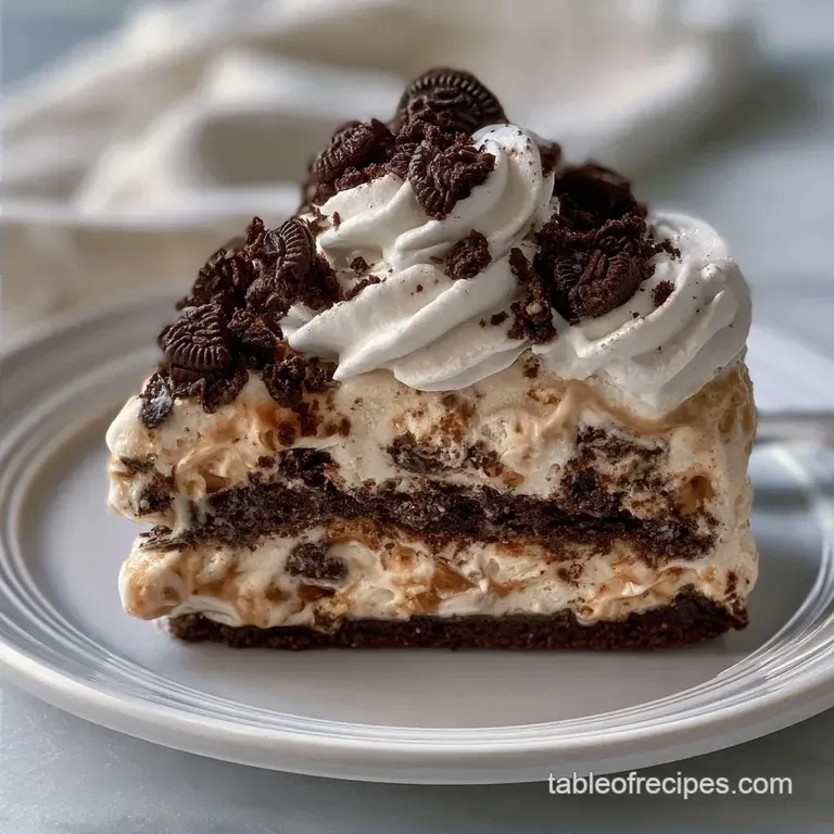 Simple No Bake Ice Cream Cake with Cookie Crust
