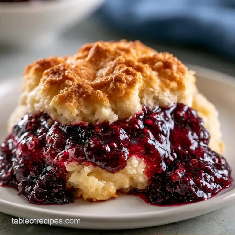 Southern Blackberry Cobbler: Golden Crust