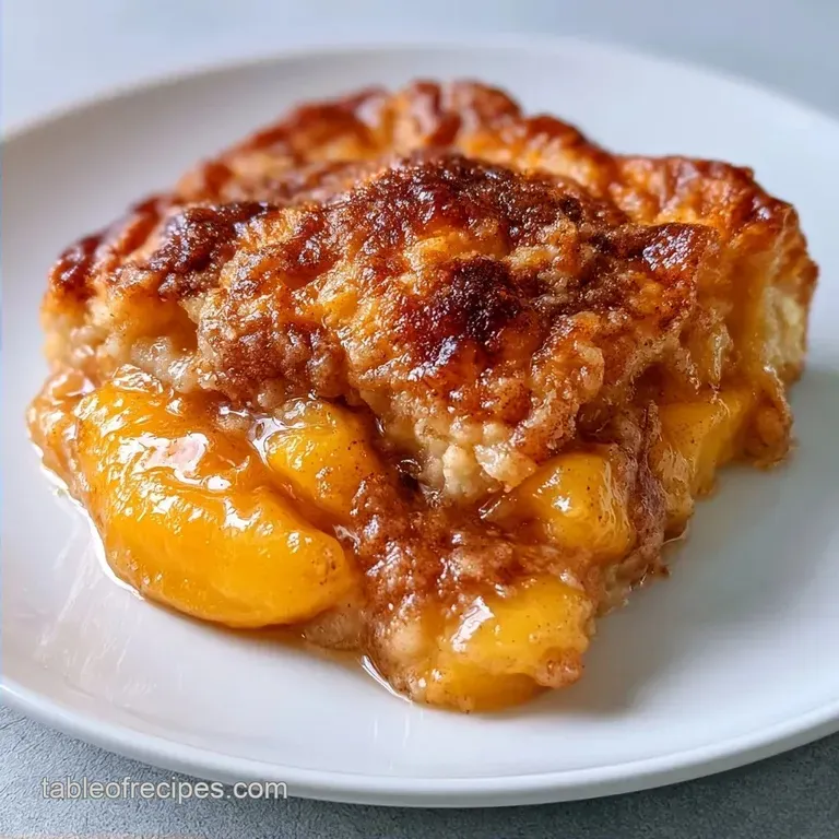 Store Bought Pie Crust Cobbler with Fresh Peaches