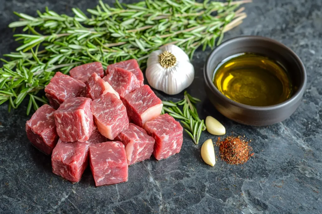 Ingredients for Steak Bites Recipe